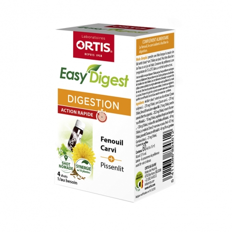 Ortis Easy Digest 4 x 15ml pas cher, discount