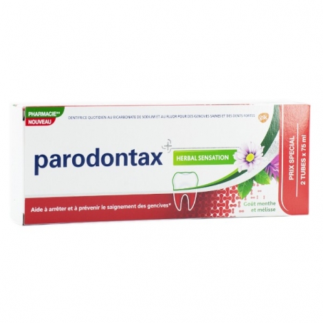 Parodontax Herbal Sensation Dentifrice 2x75ml pas cher, discount