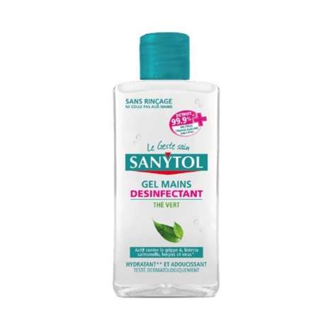 Sanytol Gel Mains Désinfectant Thé Vert 75ml pas cher, discount