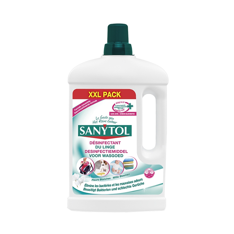 Lessive Désinfectant Fleurs Blanches Sanytol 1,65L