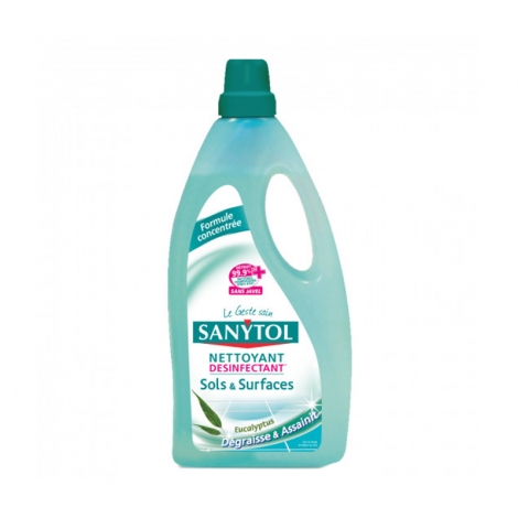 Sanytol Nettoyant Désinfectant Sols & Surface Eucalyptus 1L pas cher, discount
