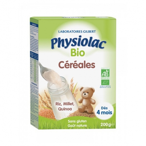 Physiolac Bio Céréales Dès 4 Mois 200g pas cher, discount