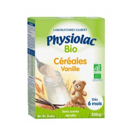 Physiolac Céréales Vanille dès 6 Mois Bio 200g pas cher, discount