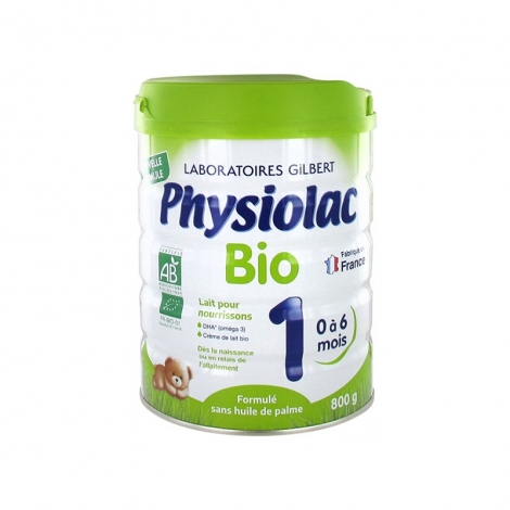 Physiolac Bio Lait 1ier Âge 0 à 6 Mois 800g pas cher, discount