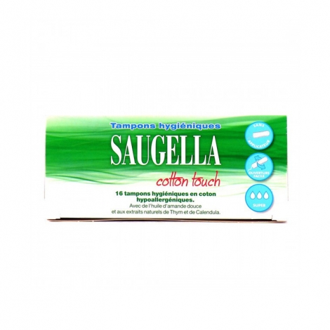 Saugella Cotton Touch Tampons Hygiéniques Super 16 pièces pas cher, discount
