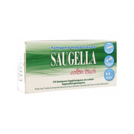 Saugella Cotton Touch Tampons Hygiéniques Normal 16 pièces pas cher, discount