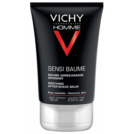 Vichy Homme Sensi Baume  Baume Après-Rasage Apaisant Peau Sensible 75ml pas cher, discount