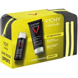 Vichy Homme Kit Anti-Fatigue + Trousse OFFERTE