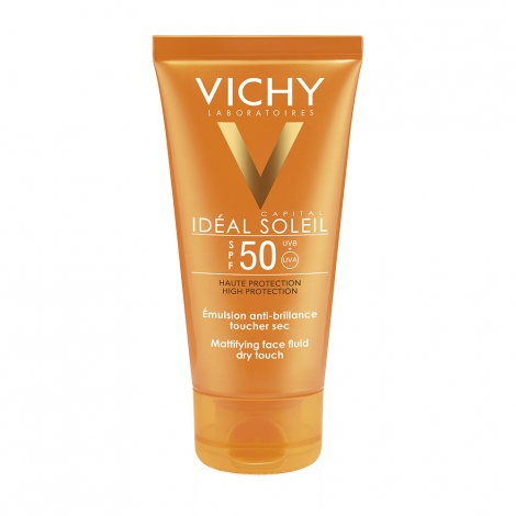 Vichy Ideal Soleil Emulsion Solaire Anti-Brillance SPF50 Toucher Sec 50 ml pas cher, discount