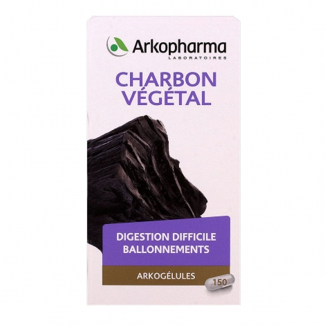 Arkopharma Charbon Végétal Digestion Difficile Ballonnements 150 gélules pas cher, discount
