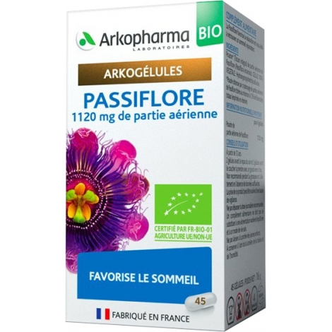 Arkopharma Arkogélules Passiflore Bio 45 gélules pas cher, discount