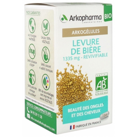Arkopharma Arkogélules Levure de Bière Bio 150 gélules pas cher, discount