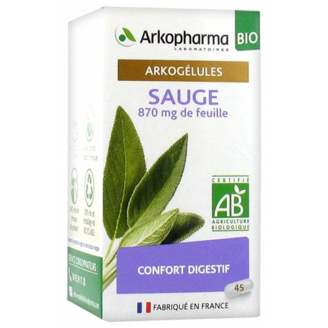 Arkopharma Arkogélules Sauge Bio 45 gélules pas cher, discount