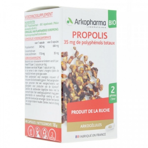 Arkopharma Arkogélules Propolis 40 gélules pas cher, discount