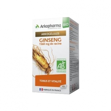 Arkopharma Arkogélules Ginseng Bio 45 gélules pas cher, discount