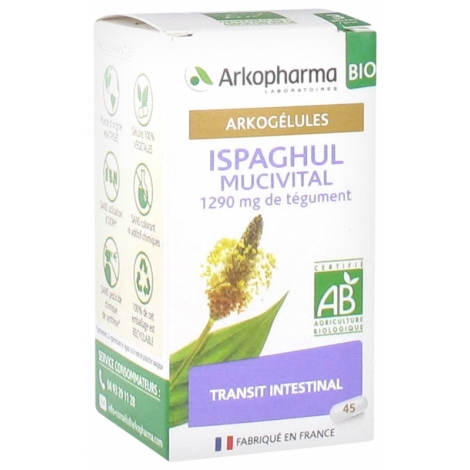 Arkopharma Arkogélules Ispaghul Mucivital Bio 45 gélules pas cher, discount
