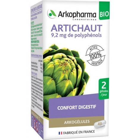 Arkopharma Arkogélules Artichaut Bio 40 gélules pas cher, discount