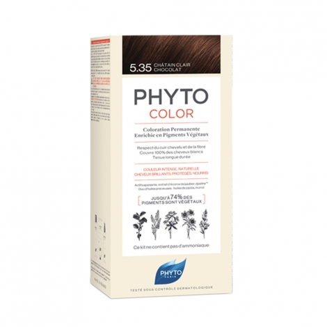 Phyto PhytoColor Coloration Permanente - Coloration : 5.35 Châtain Clair Chocolat pas cher, discount