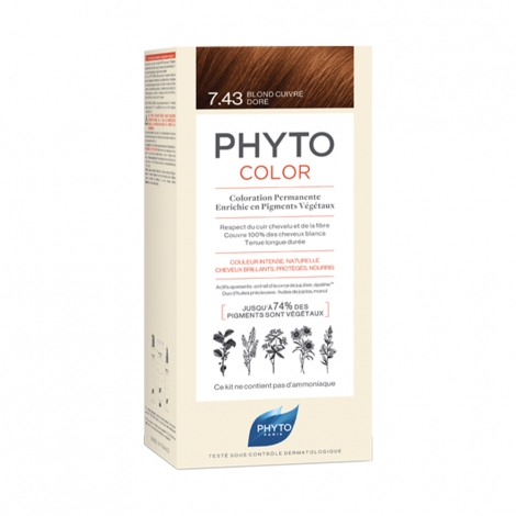 Phyto PhytoColor Coloration Permanente - Coloration : 7.43 Blond Cuivré Doré pas cher, discount