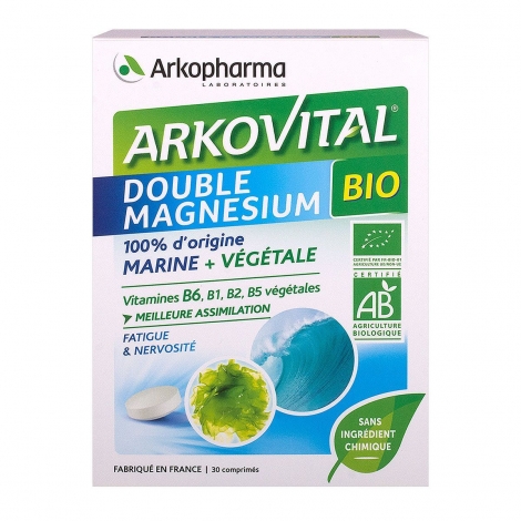 Arkopharma ArkoVital Double Magnesium Bio 30 comprimés pas cher, discount