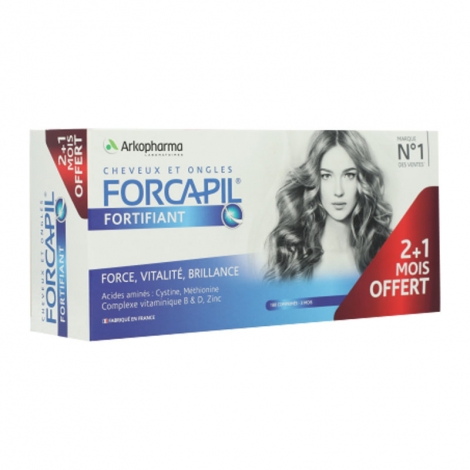 Arkopharma Forcapil Cheveux & Ongles 3x60 capsules Offre Spéciale pas cher, discount