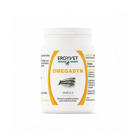 Ergyvet Omegadyn Oméga 3 60 capsules pas cher, discount