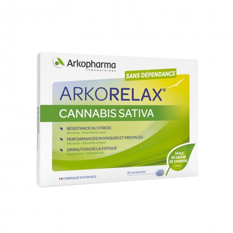 Arkopharma Arkorelax Cannibis Sativa 30 comprimés pas cher, discount