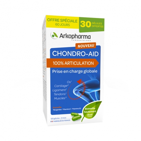 Arkopharma Chondro-Aid 100% Articulation 120 gélules pas cher, discount