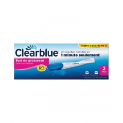 Clearblue Plus Lot de 2 Test de Grossesse avec Tige Contrôle : Rapide et Fiable a + 99%