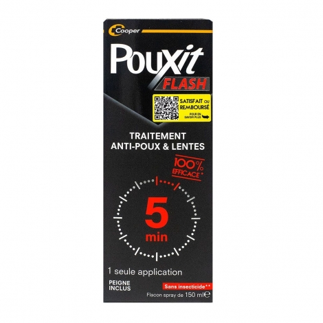 Pouxit Flash Traitement Anti-Poux & Lentes 150ml pas cher, discount
