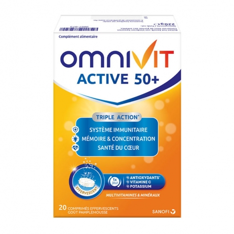 Omnivit Active 50+ 20 comprimés pas cher, discount
