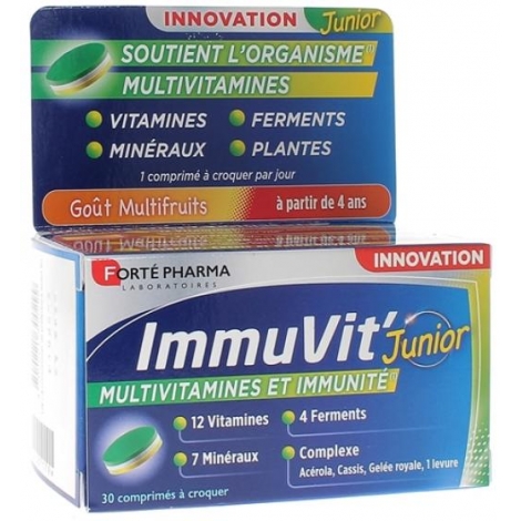 Forte Pharma ImmuVit' 4G Junior 30 comprimés pas cher, discount