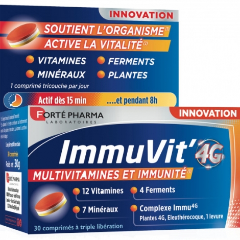 Forte Pharma ImmuVit' 4G 30 comprimés pas cher, discount