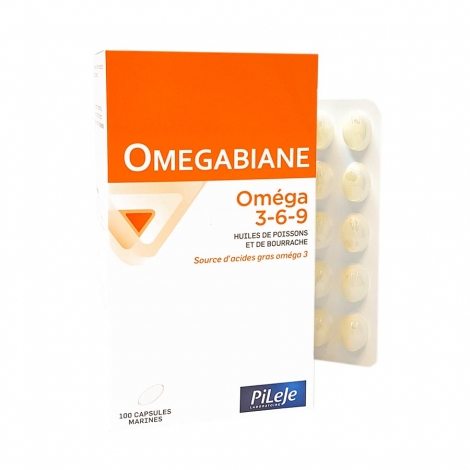Pileje Omegabiane Oméga 3-6-9 100 capsules pas cher, discount