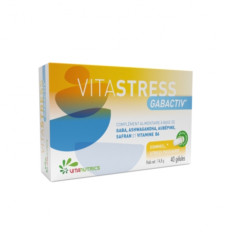 Vitanutrics Vitastress Gabactiv 40 gélules pas cher, discount