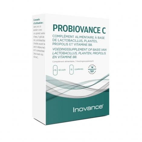 Inovance Probiovance C 15 gélules + 15 comprimés pas cher, discount