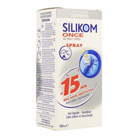 Silikom Once Spray Anti-Poux 100ml pas cher, discount