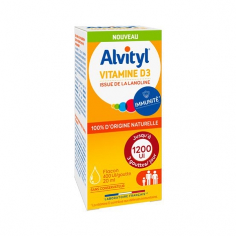 Alvityl Vitamine D3 1200 UI 20ml pas cher, discount