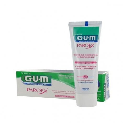Gum Paroex Gel Dentifrice Antiplaque 75 ml x 2 pas cher, discount