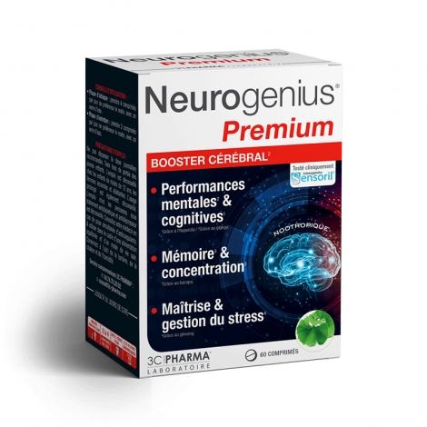 3C Pharma Neurogenius Premium 60 comprimés pas cher, discount