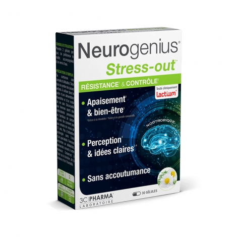 3C Pharma Neurogenius Stress-Out 30 gélules pas cher, discount