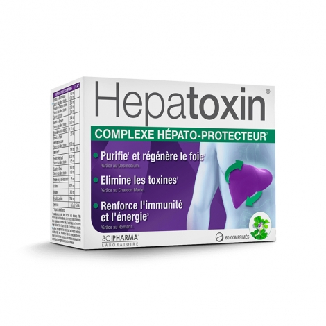 3C Pharma Hepatoxin 60 comprimés pas cher, discount