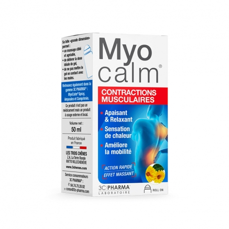 3C Pharma Myocalm Contractions Musculaires Roll-On 50ml pas cher, discount