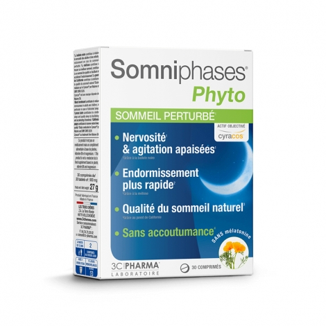 3C Pharma Somniphases Phyto 30 comprimés pas cher, discount