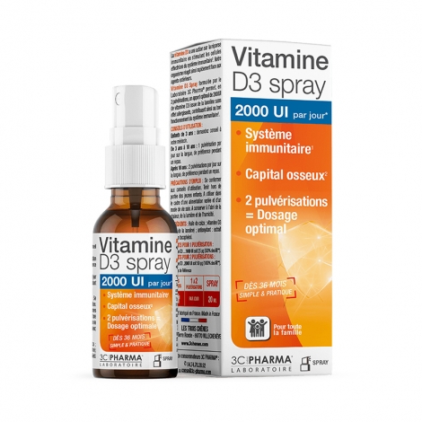 3C Pharma Vitamine D3 Spray 20ml pas cher, discount