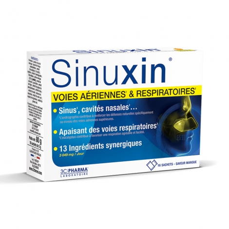 3C Pharma Sinuxin Voies Aériennes & Respiratoires 15 comprimés pas cher, discount