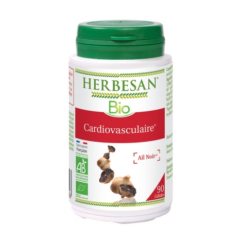 Herbesan Cardiovasculaire Ail Noir Bio 90 gélules pas cher, discount