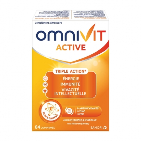 Omnivit Active 84 comprimés pas cher, discount