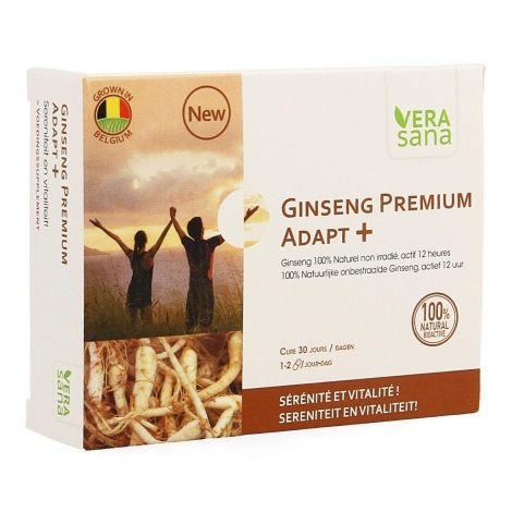 Vera Sana Ginseng Premium Adapt+ 30 capsules pas cher, discount