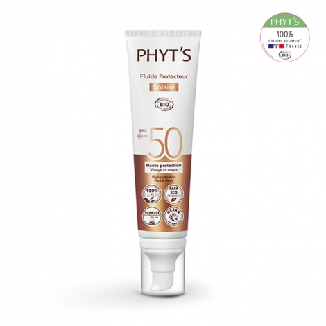 Phyt's Phyt'Solaire Fluide Protecteur Bio SPF50 100ml pas cher, discount